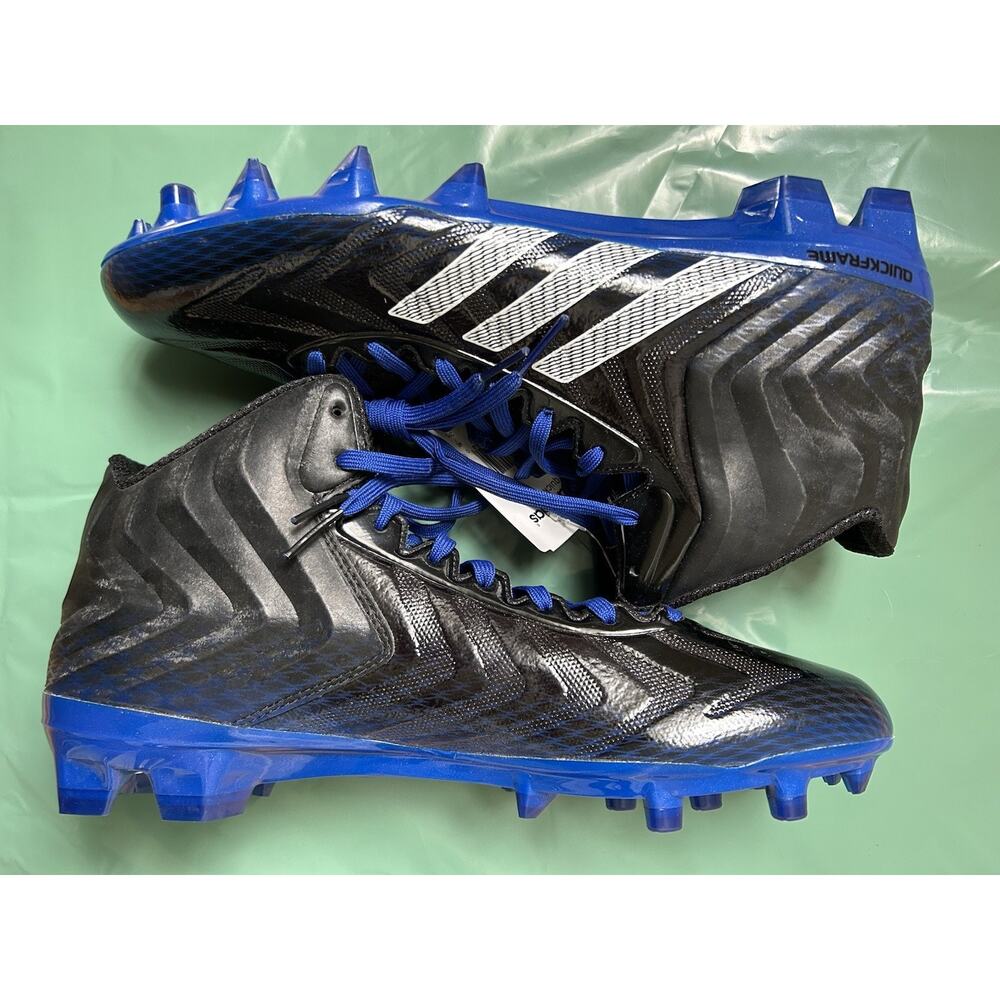 Adidas Crazyquick Football Cleats Mid Men’s 11.5 Black Blue G98779 - Picture 5 of 8